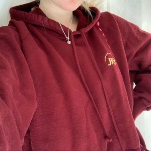 Oversized Burgundy Hoodie